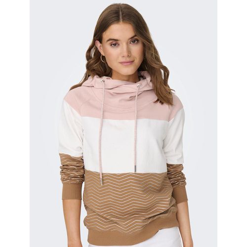 Striped Cotton Hoodie - Only - Modalova