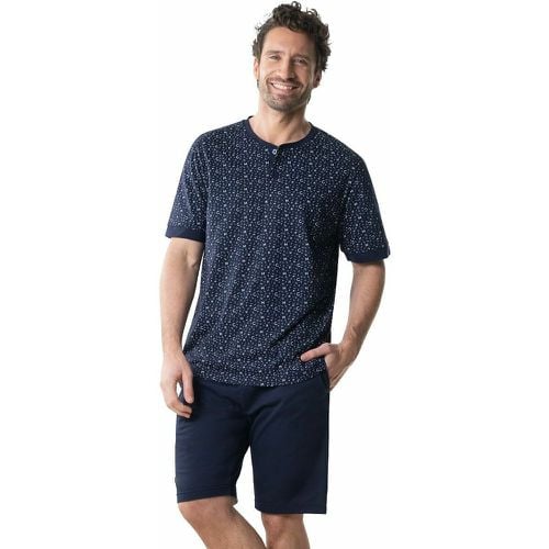 Grandad Collar Short Pyjamas in Printed Organic Cotton - Eminence - Modalova