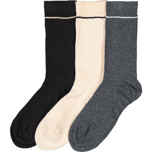 Pack of 3 Pairs of Socks in Cotton Mix - Dim - Modalova