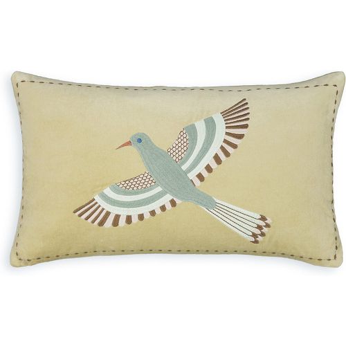 Afti Bird Rectangular 100% Cotton Velour Cushion Cover - LA REDOUTE INTERIEURS - Modalova