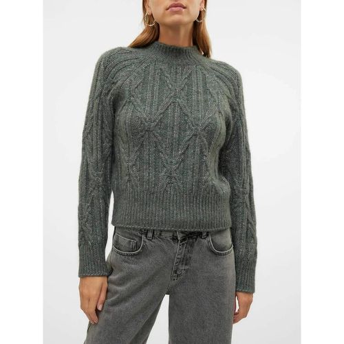 Cable Knit Jumper with High Neck - Vero Moda - Modalova