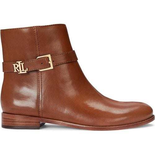 Brooke Ankle Boots in Smooth Leather with Flat Heel - Lauren Ralph Lauren - Modalova