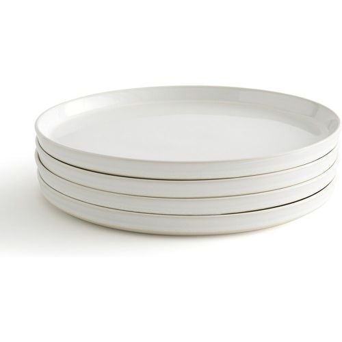 Set of 4 Sacha Reactive Enamel Stoneware Flat Plates - LA REDOUTE INTERIEURS - Modalova