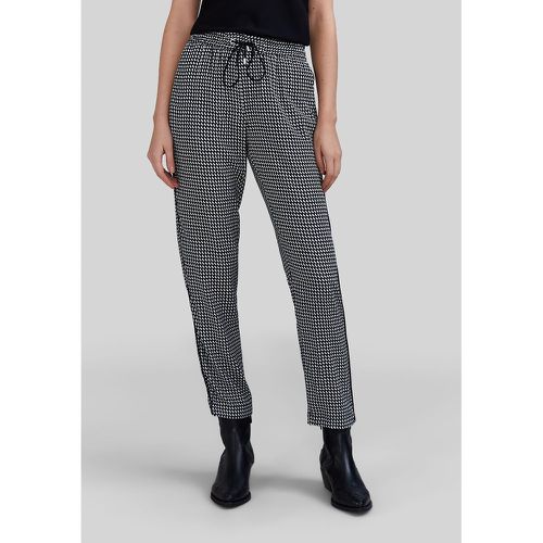 Straight Draping Trousers in Graphic Print - IKKS - Modalova