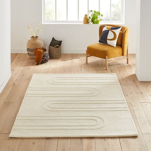 Ary Graphic Textured 100% Wool Rug - LA REDOUTE INTERIEURS - Modalova