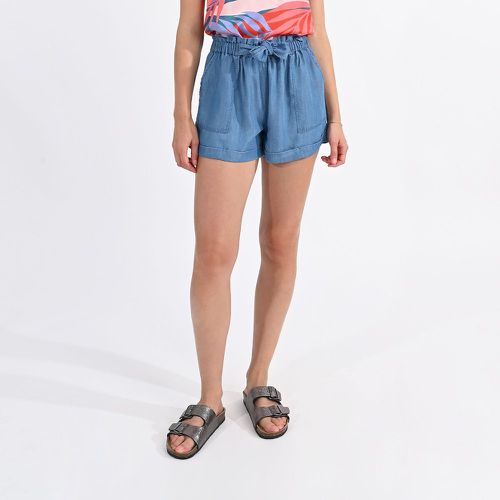 Denim Bow Detail Shorts - MOLLY BRACKEN - Modalova