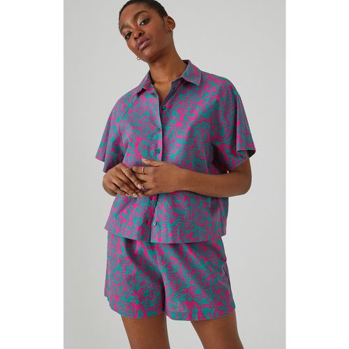 Floral Cotton/Linen Shirt - LA REDOUTE COLLECTIONS - Modalova