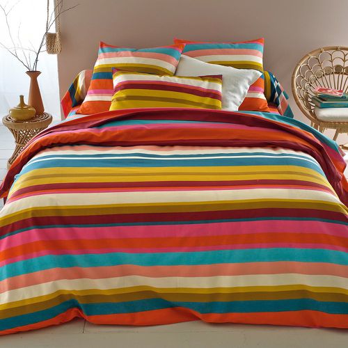 Paraisio Striped 100% Cotton Flat Sheet - LA REDOUTE INTERIEURS - Modalova