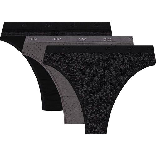 Pack of 3 Les Pockets Thongs in Cotton - Dim - Modalova