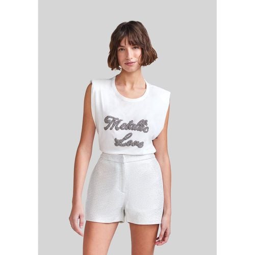 Cotton Sleeveless T-Shirt with Crew Neck - IKKS - Modalova