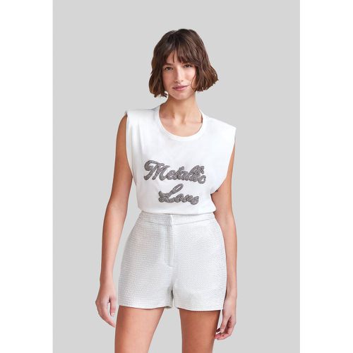 Cotton Sleeveless T-Shirt with Crew Neck - IKKS - Modalova