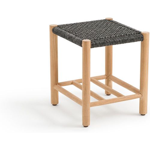 Jalek Woven Resin & Teak Stool - LA REDOUTE INTERIEURS - Modalova