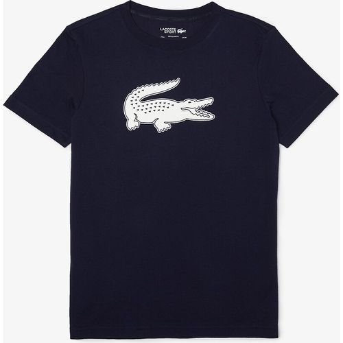 Sport Logo Print T-Shirt in Cotton Mix with Crew Neck - Lacoste - Modalova