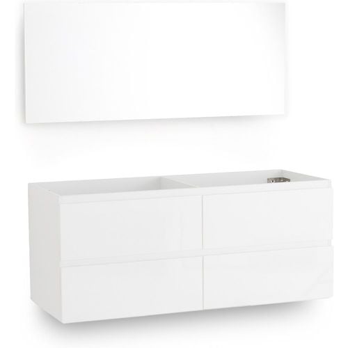 L120cm Wall-Mounted Vanity Unit & Mirror - SO'HOME - Modalova