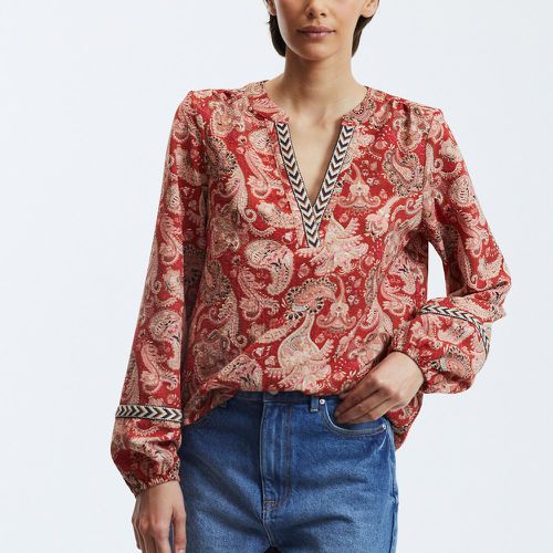 Printed V-Neck Blouse - Vero Moda - Modalova