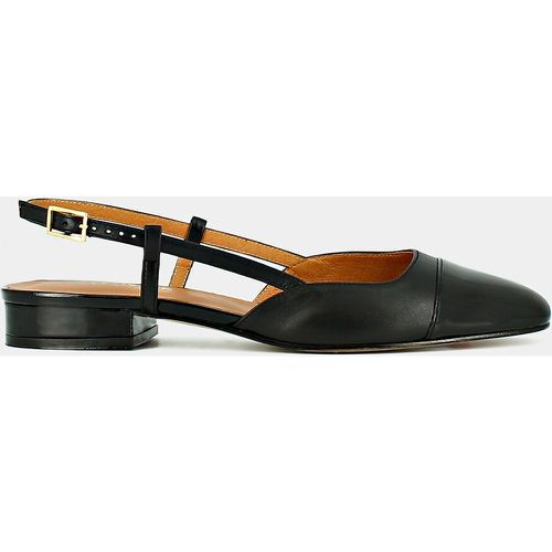 Dhapou Leather Ballet Flats with Heel - JONAK - Modalova