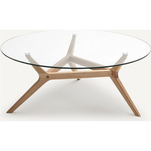 Maricielo Oak & Glass Coffee Table, Diameter 90 cm - AM.PM - Modalova