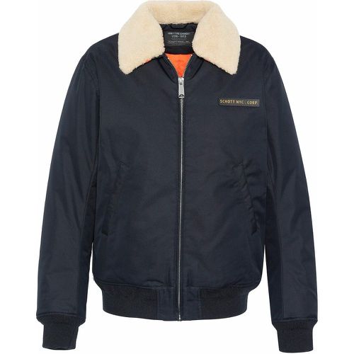 B52X Cotton Mix Jacket with Removable Aviator Collar - Schott - Modalova