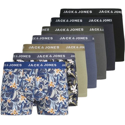 Pack of 7 Hipsters in Cotton, 2 Printed/5 Plain - jack & jones - Modalova