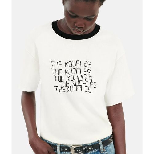 Cotton Crew Neck T-Shirt with Short Sleeves - THE KOOPLES - Modalova