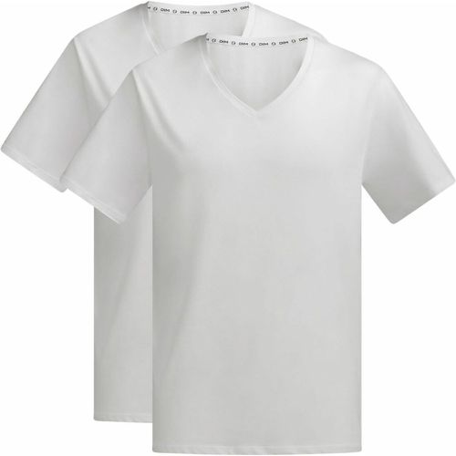 Pack of 2 Good T-Shirts with V-Neck in Plain Cotton - Dim - Modalova