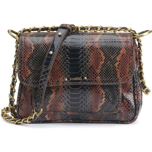 Niu Mimita Shoulder Bag in Snake Print Leather - SESSUN - Modalova