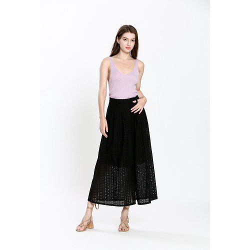 Embroidered Cotton Midaxi Skirt - SEE U SOON - Modalova