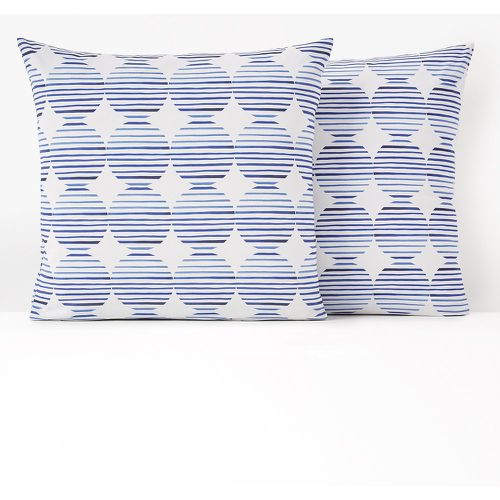 Glenans Spotted Striped 100% Cotton Pillowcase - LA REDOUTE INTERIEURS - Modalova