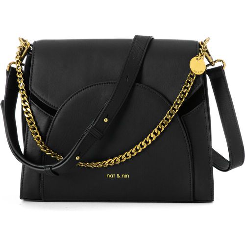 Kamila Leather Bag with Detachable Gold Chain Shoulder/Crossbody Strap - NAT & NIN - Modalova