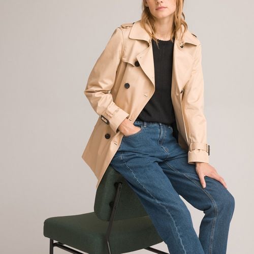 Cotton Mid-Length Trench Coat - LA REDOUTE COLLECTIONS - Modalova