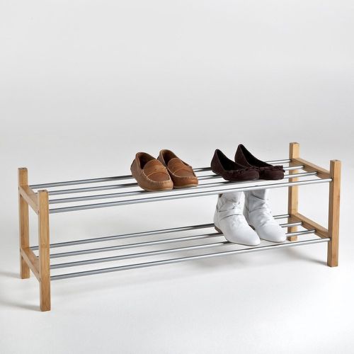 Bamboo 2-Tier Metal & Bamboo Shoe Rack - SO'HOME - Modalova