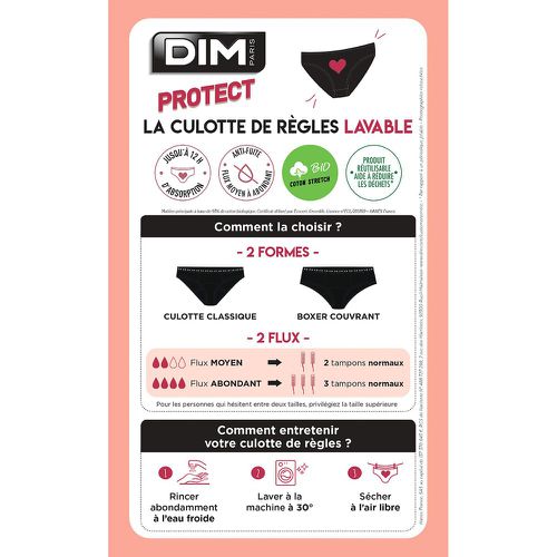 Medium Flow Period Knickers in Organic Cotton - Dim - Modalova