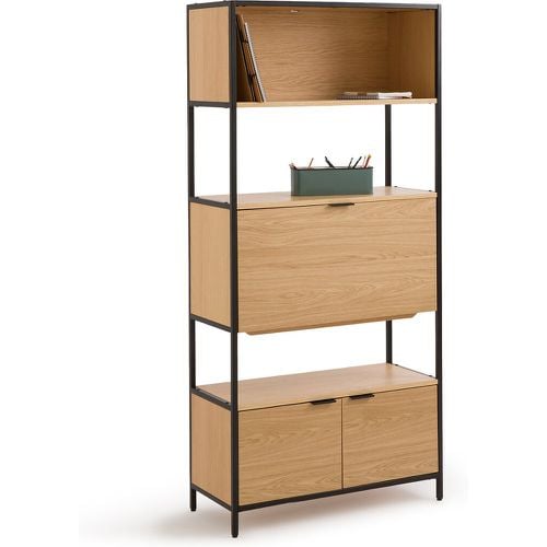 Volga Oak Veneer Bookcase Desk - LA REDOUTE INTERIEURS - Modalova