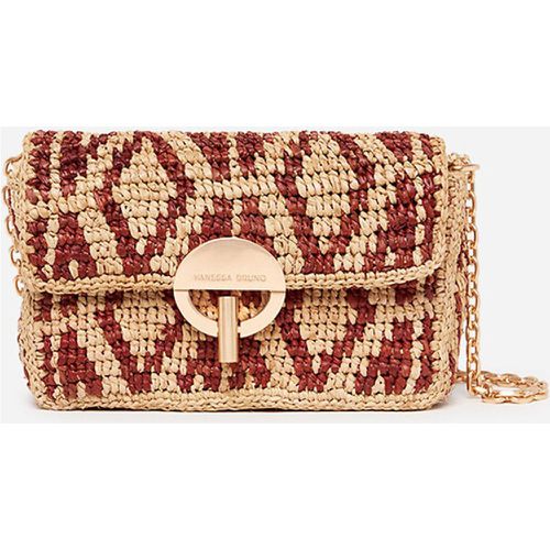 Nano Moon Raffia Crossbody Bag - VANESSA BRUNO - Modalova