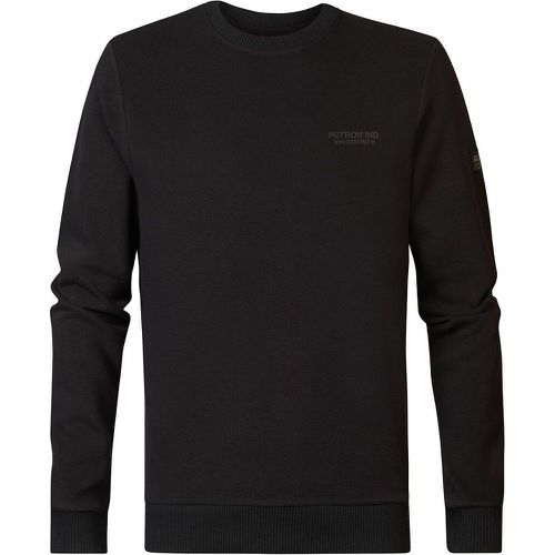 Cotton Crew Neck Sweatshirt - PETROL INDUSTRIES - Modalova