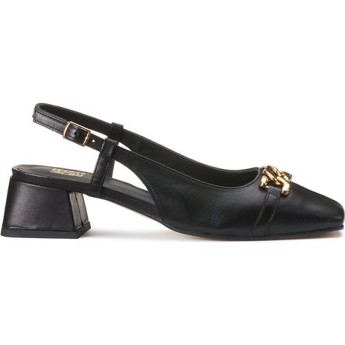 Leather Ballet Pumps with Block Heel - LA REDOUTE COLLECTIONS - Modalova