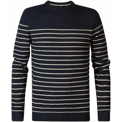 Breton Striped Jumper with Crew Neck - PETROL INDUSTRIES - Modalova