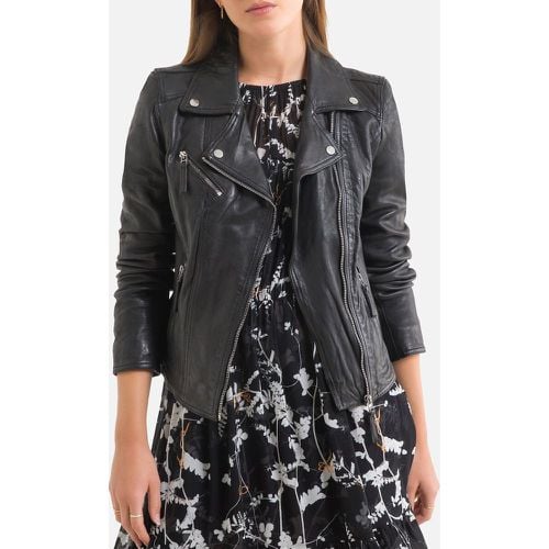 Short Zip-Up Biker Jacket in Leather - OAKWOOD - Modalova