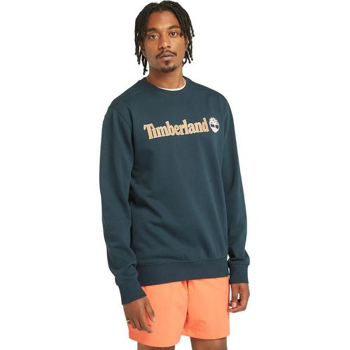 Logo Print Sweatshirt in Cotton Mix with Crew Neck - Timberland - Modalova