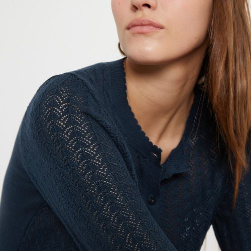 Recycled Cotton Cardigan in Pointelle Knit - LA REDOUTE COLLECTIONS - Modalova