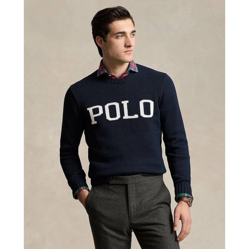 Logo Cotton Jumper with Crew Neck - Polo Ralph Lauren - Modalova