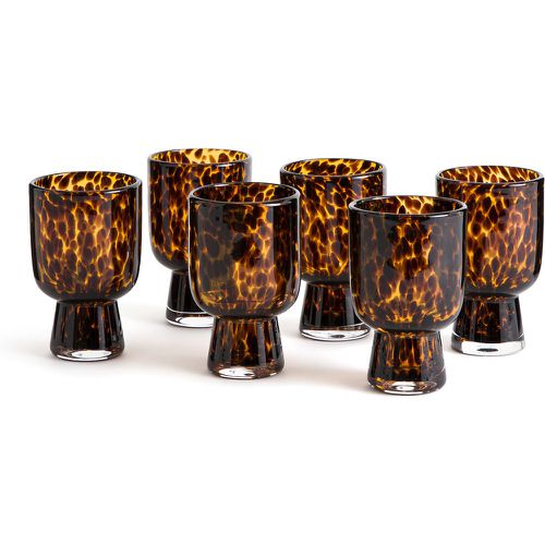 Set of 6 Fauvita Stemmed Amber Glass Tumblers - LA REDOUTE INTERIEURS - Modalova