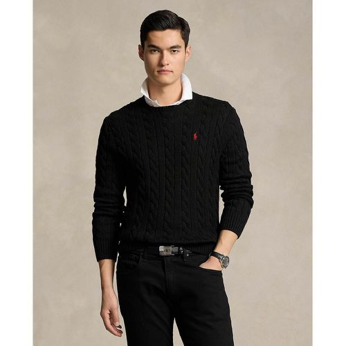 Cotton Cable Knit Jumper with Crew-Neck - Polo Ralph Lauren - Modalova