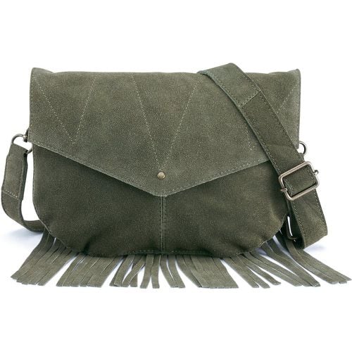 Nina Suede Fringed Bag - Pieces - Modalova