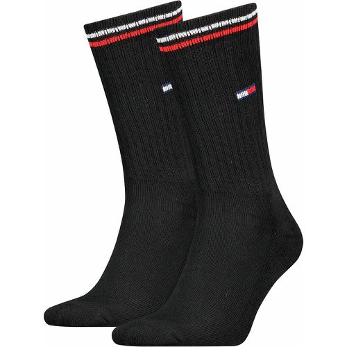 Pack of 2 Pairs of Iconic Crew Socks in Cotton Mix - Tommy Hilfiger - Modalova