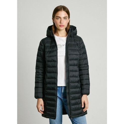 Ammy Long Lightweight Padded Jacket with Detachable Hood - Pepe Jeans - Modalova