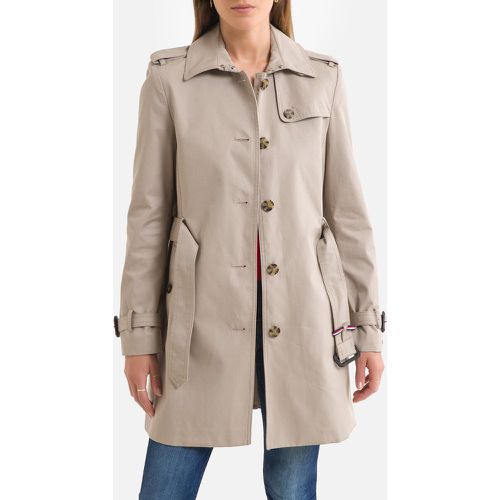 Mid-Length Belted Trench Coat in Cotton - Tommy Hilfiger - Modalova