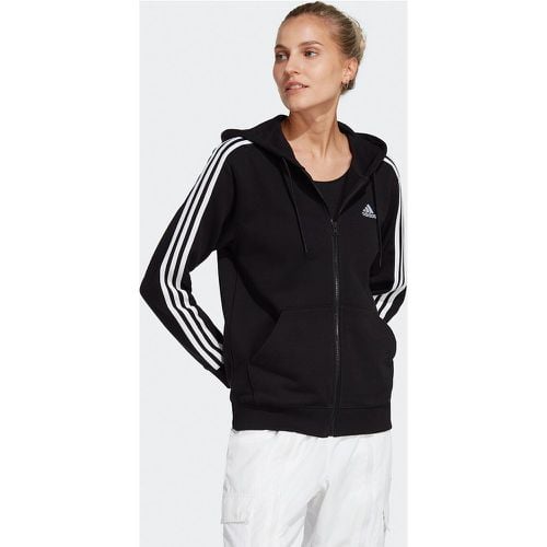 Essentials 3-Stripes Zip-Up Hoodie in Cotton - ADIDAS SPORTSWEAR - Modalova