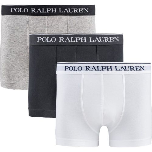 Pack of 3 Classic Hipsters in Plain Cotton - Polo Ralph Lauren - Modalova