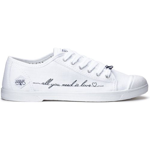 Basic 02 Love Canvas Trainers - LE TEMPS DES CERISES - Modalova